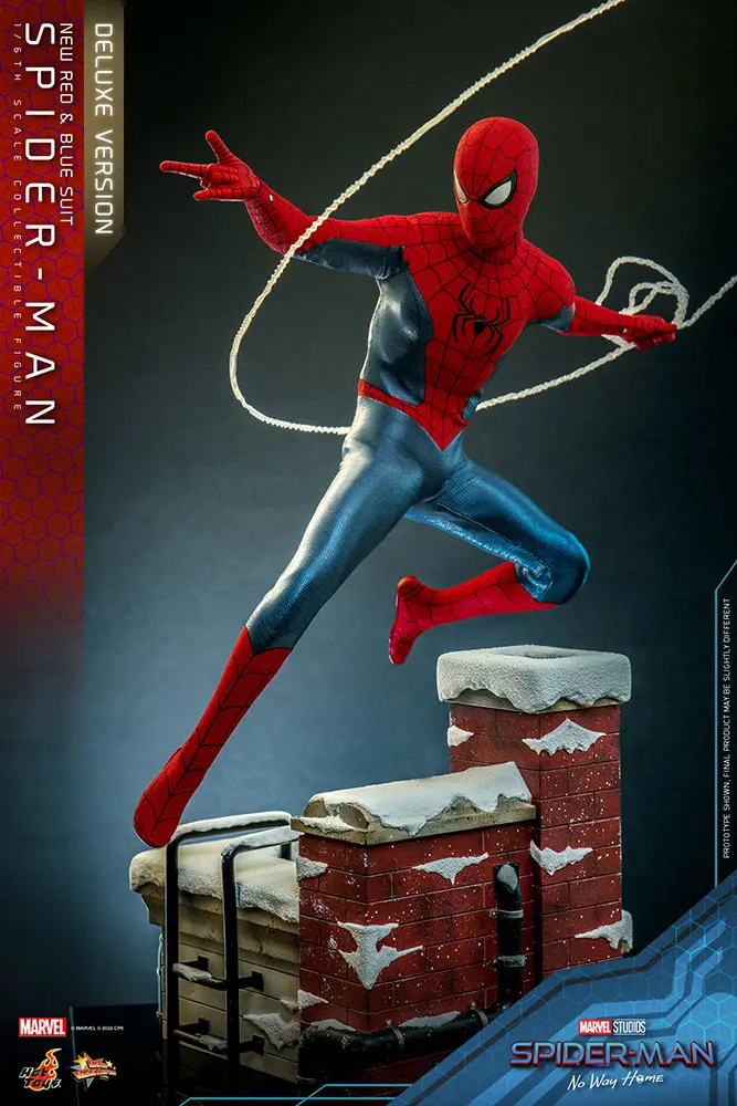 Spider-Man: No Way Home Movie Masterpiece figurină de acțiune 1/6 Spider-Man (New Red and Blue Suit) (Deluxe Version) 28 cm poza produsului