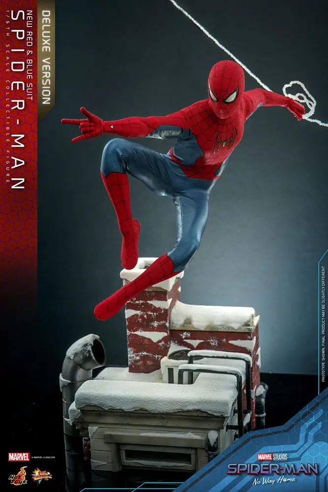 Spider-Man: No Way Home Movie Masterpiece figurină de acțiune 1/6 Spider-Man (New Red and Blue Suit) (Deluxe Version) 28 cm poza produsului