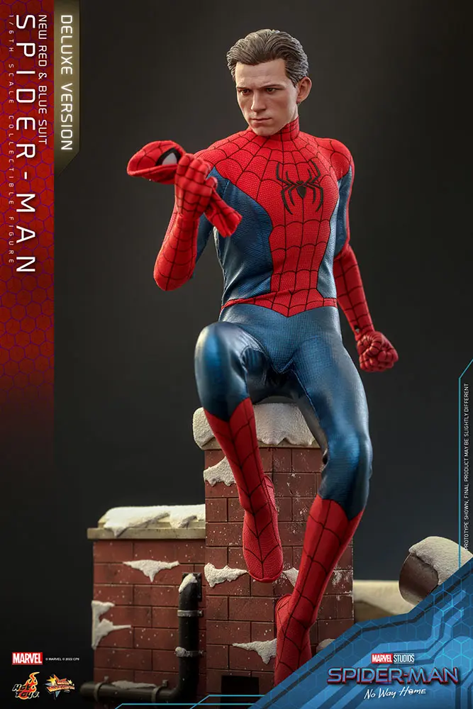 Spider-Man: No Way Home Movie Masterpiece figurină de acțiune 1/6 Spider-Man (New Red and Blue Suit) (Deluxe Version) 28 cm poza produsului