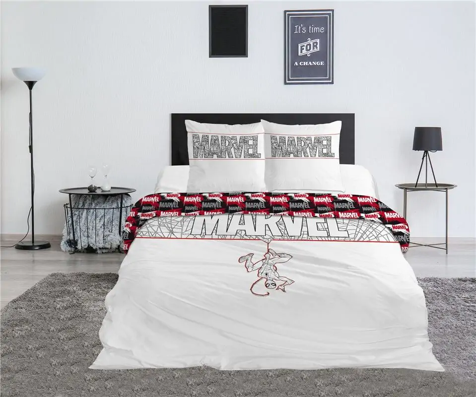 Marvel Spiderman din bumbac husa de pilota de pat 135cm poza produsului