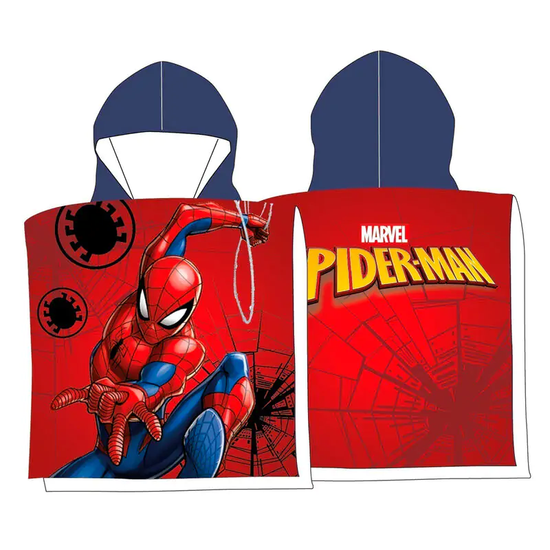 Marvel Spiderman prosop poncho din bumbac poza produsului