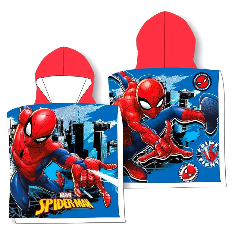 Marvel Spiderman prosop poncho din bumbac poza produsului