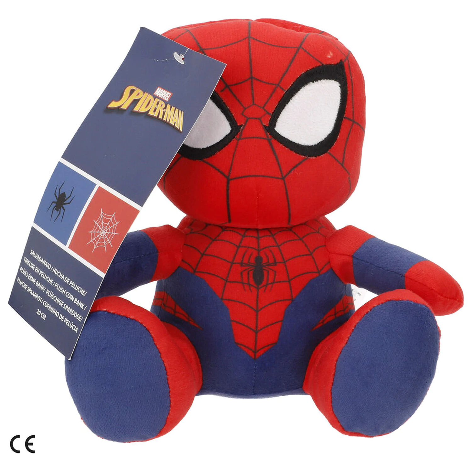 Marvel Spiderman cutie de bani jucarie de plus 20cm poza produsului