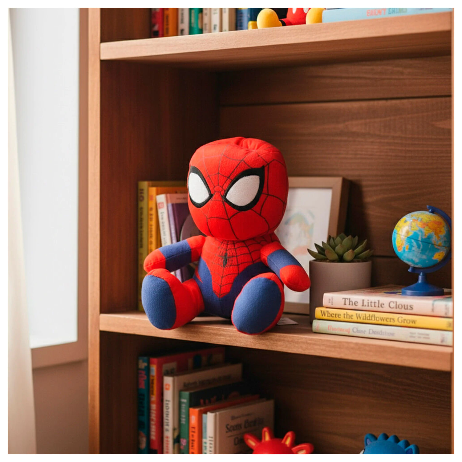 Marvel Spiderman cutie de bani jucarie de plus 20cm poza produsului