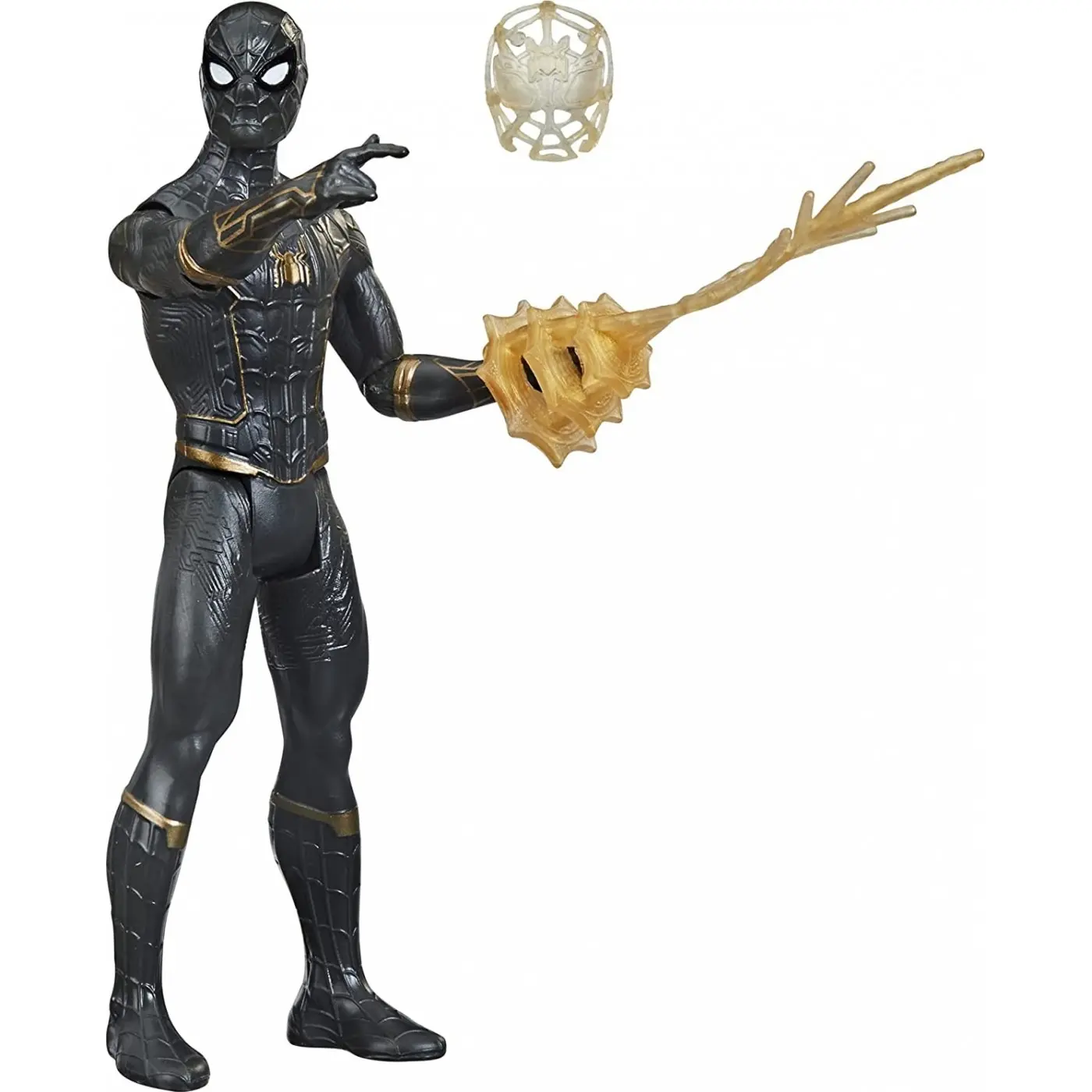 Spider-Man Pókember Black and Gold Suit Spider-Man Figurina de acțiune Mystery Web Gear 13cm poza produsului