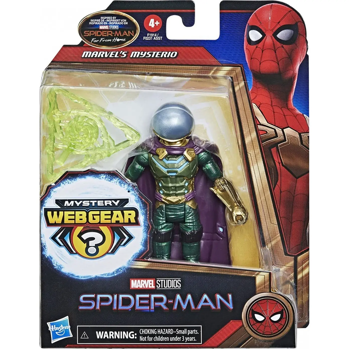 Spider-Man Pókember Mysterio Mystery Web Gear figurină de acțiune 13cm poza produsului