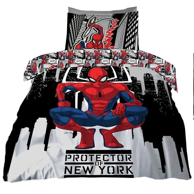 Marvel Spider-Man lenjerie de pat din policoton de 135cm poza produsului