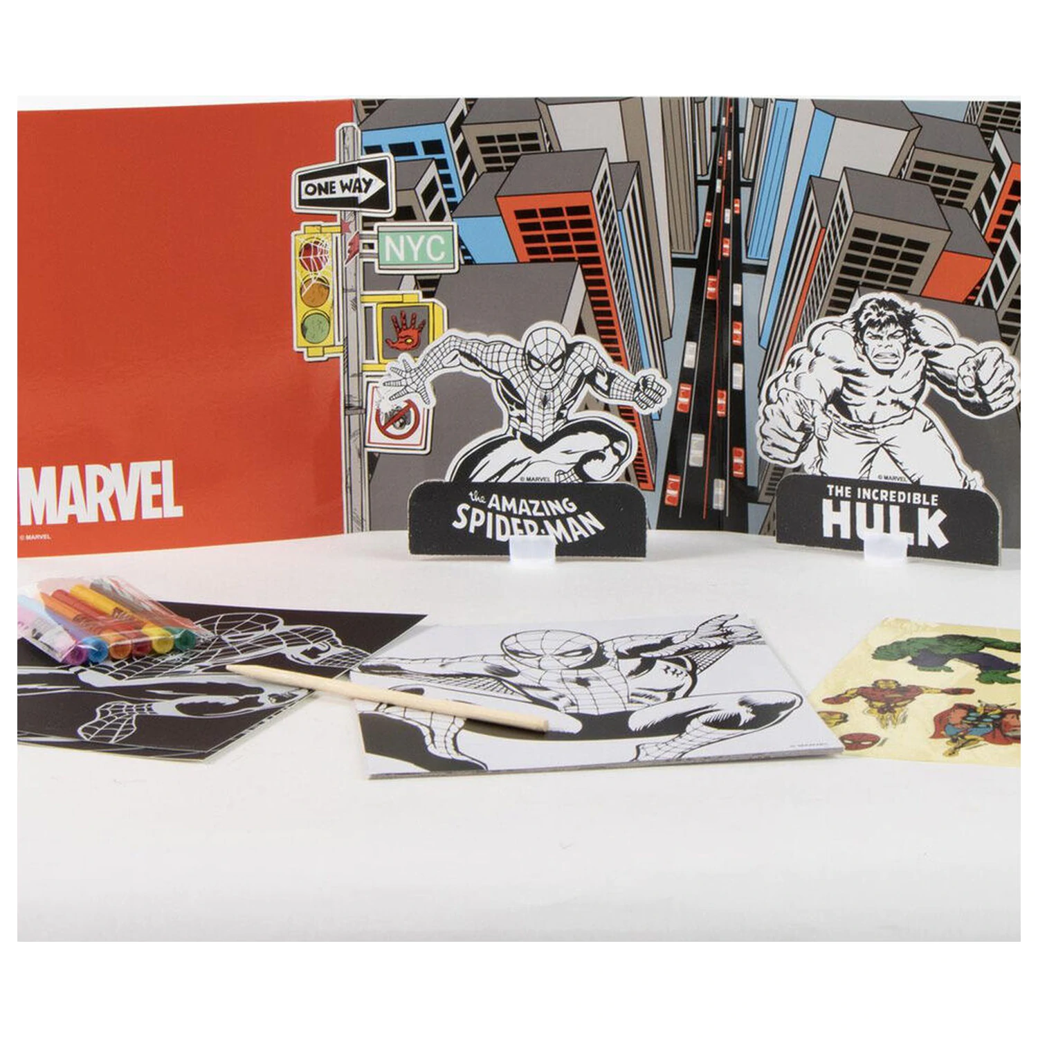 Marvel Spiderman Set rucsac pentru colorat poza produsului