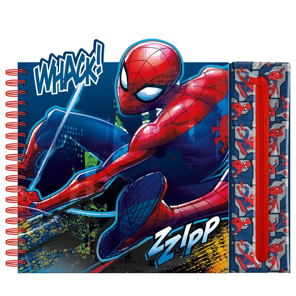 Marvel Spiderman Activity caiet cu carcasă detașabilă poza produsului