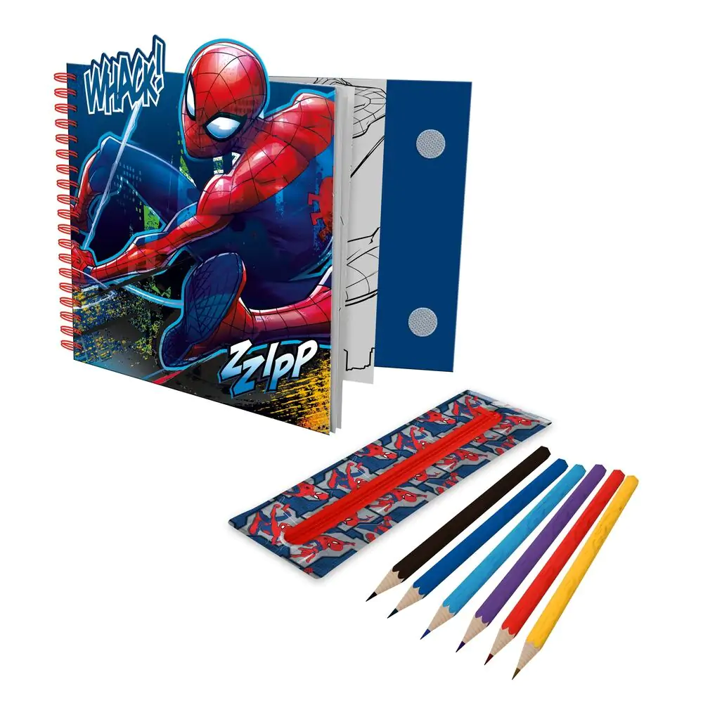 Marvel Spiderman Activity caiet cu carcasă detașabilă poza produsului