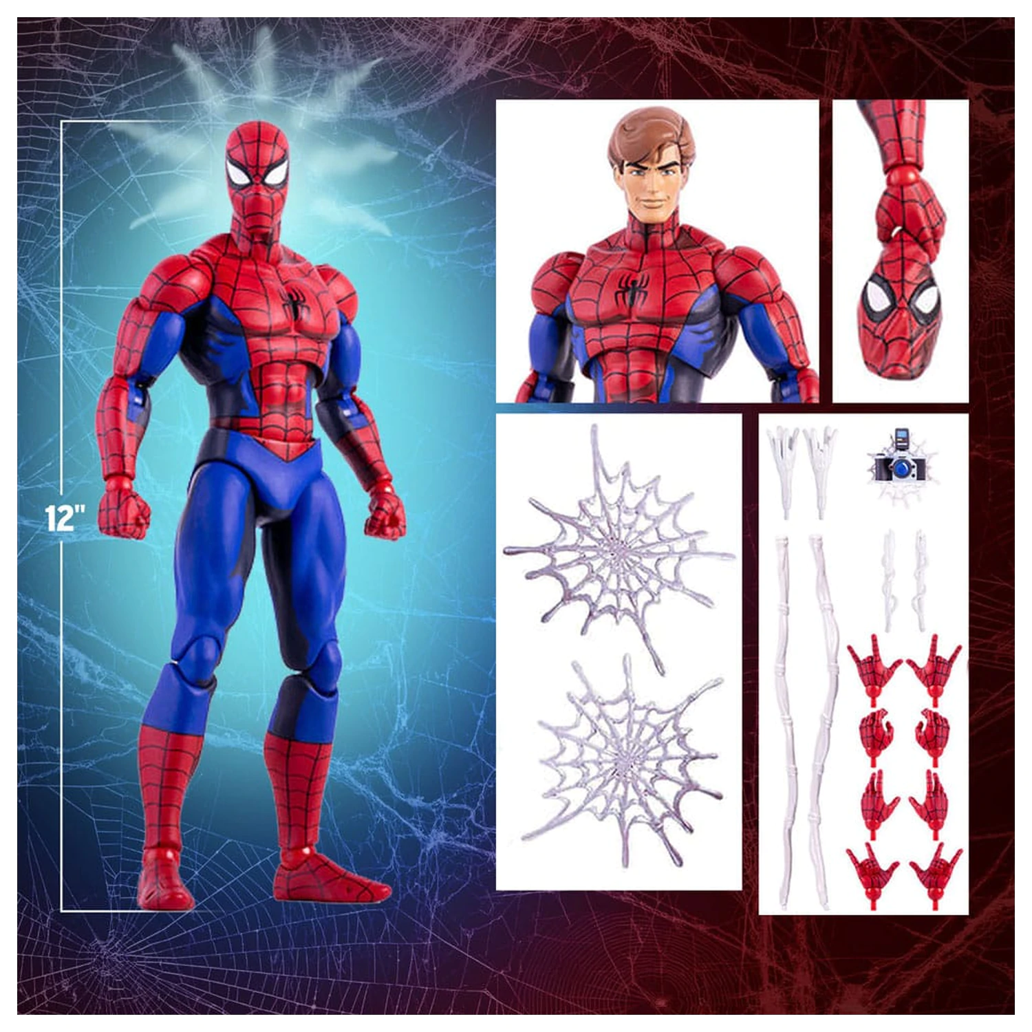 Spider-Man: The Animated Series Figurina de acțiune 1/6 Spider-Man 30 cm poza produsului