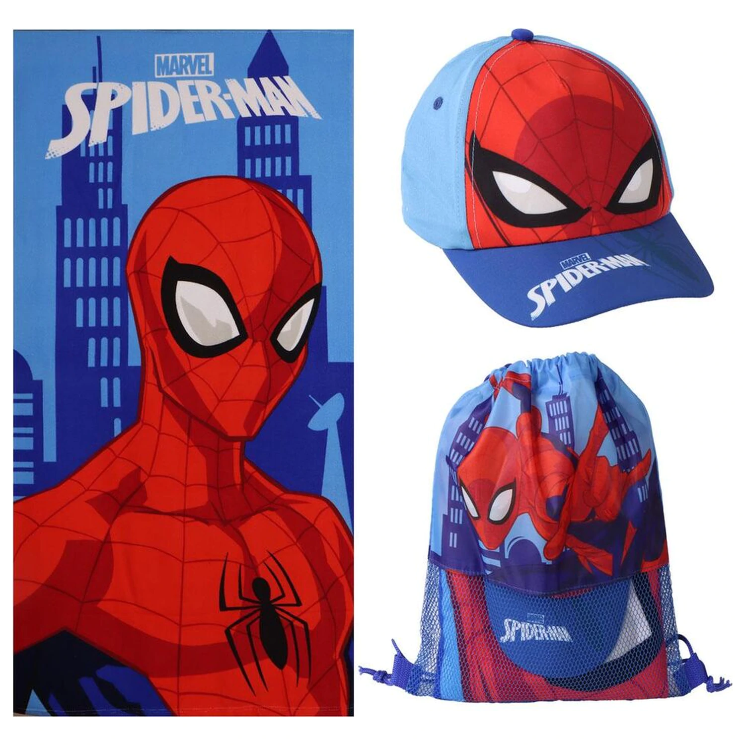 Marvel Spiderman set prosop + geanta + sapca poza produsului