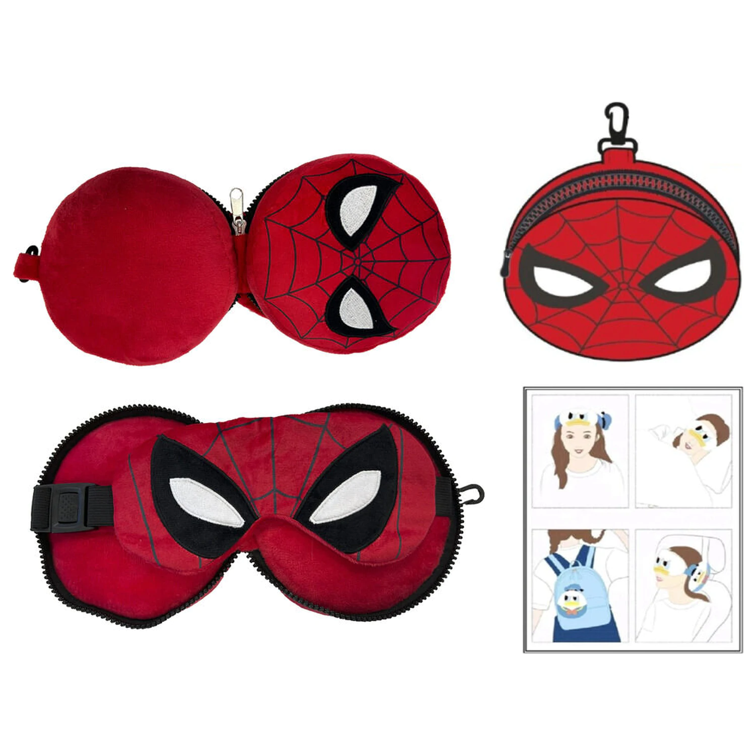 Marvel Spiderman pernă de călătorie + mască poza produsului