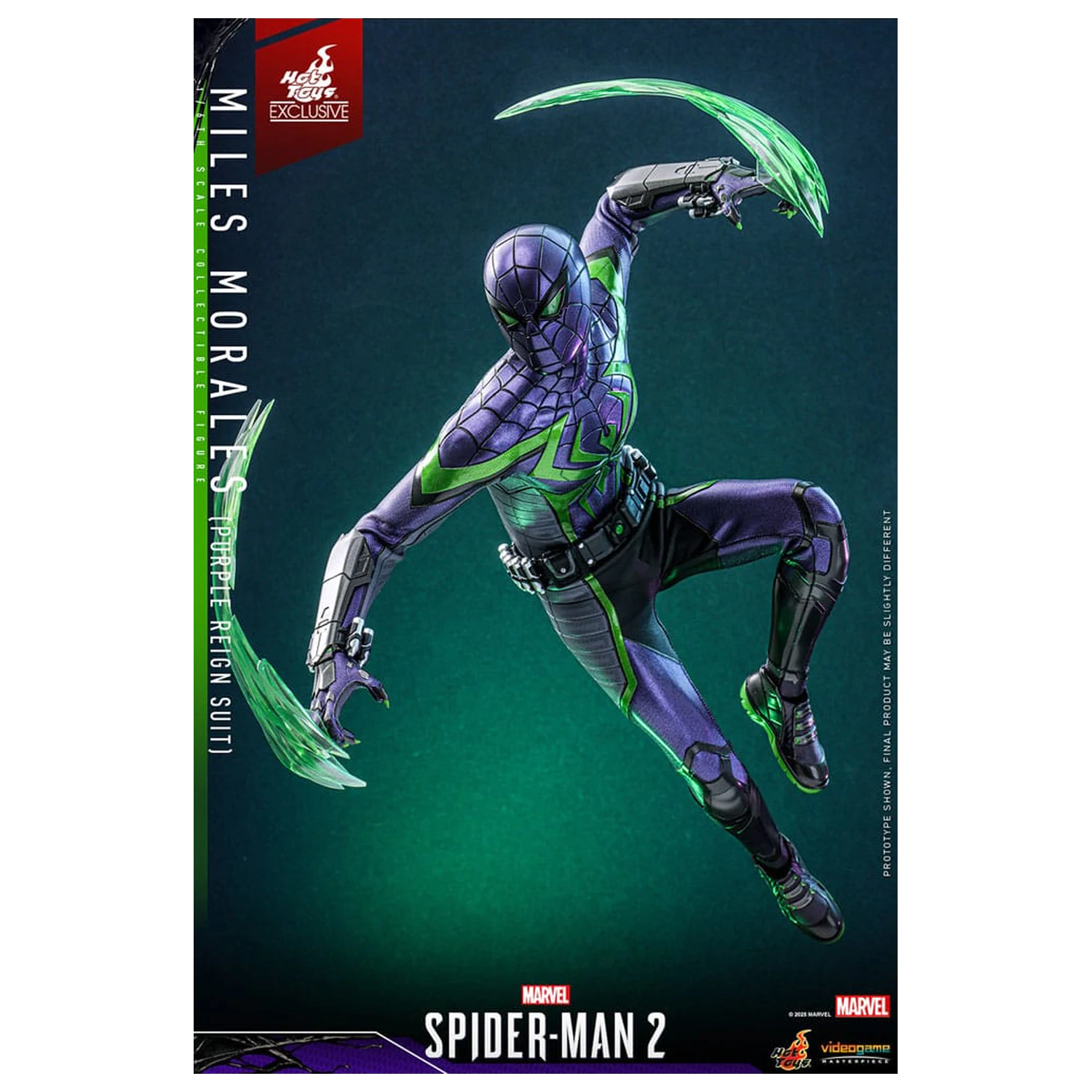 Spider-Man Video Game Masterpiece figurina de actiune 1/6 Miles Morales (Purple Reign Suit) Hot Toys Exclusive 30 cm poza produsului