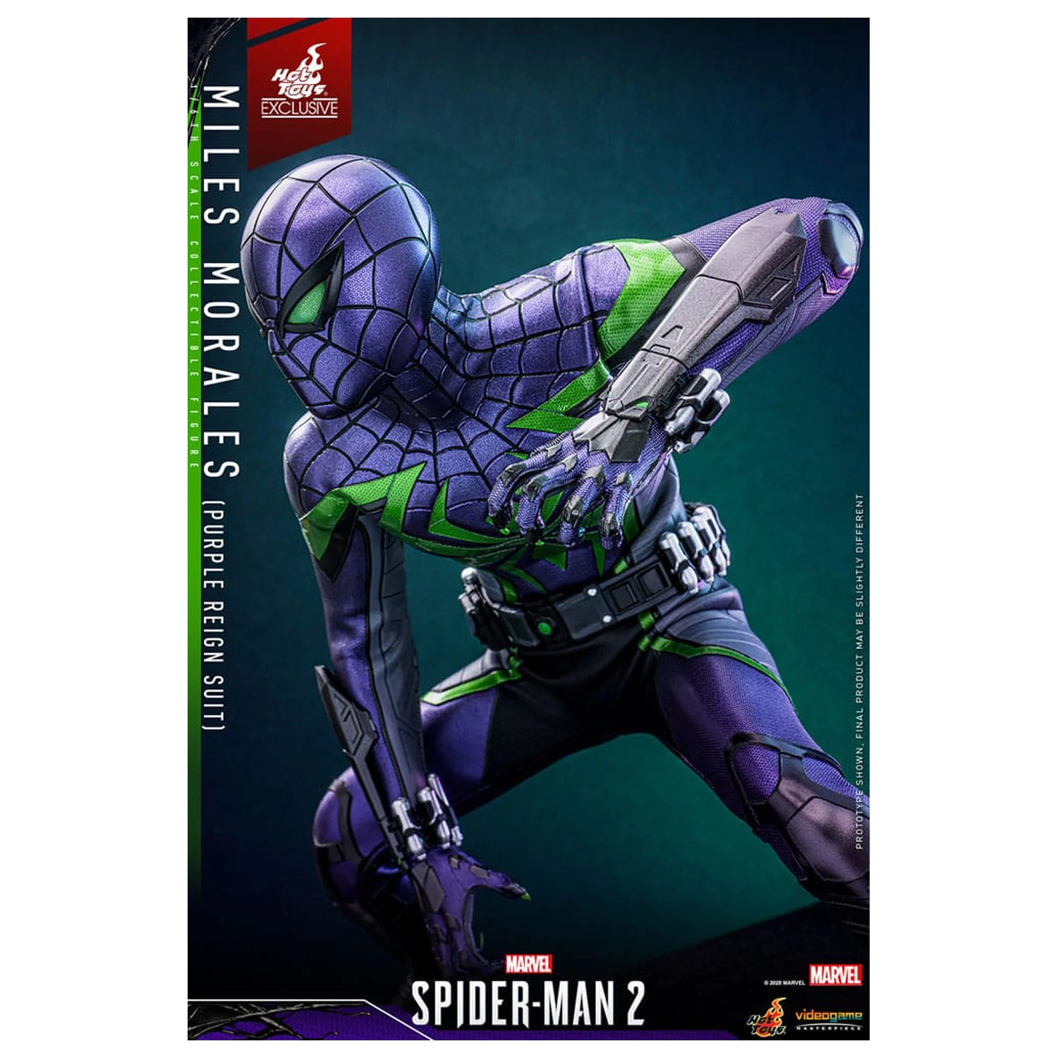 Spider-Man Video Game Masterpiece figurina de actiune 1/6 Miles Morales (Purple Reign Suit) Hot Toys Exclusive 30 cm poza produsului