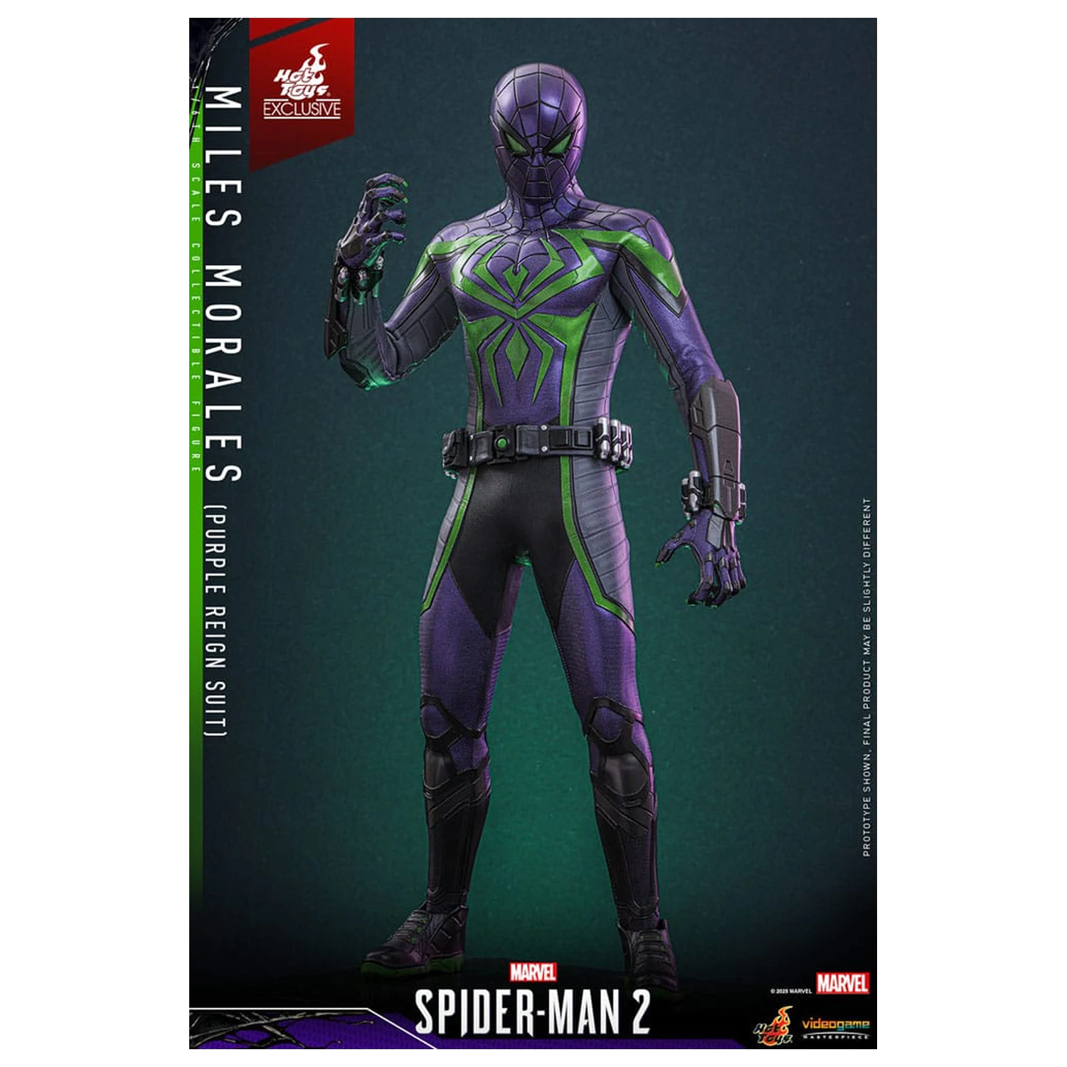 Spider-Man Video Game Masterpiece figurina de actiune 1/6 Miles Morales (Purple Reign Suit) Hot Toys Exclusive 30 cm poza produsului