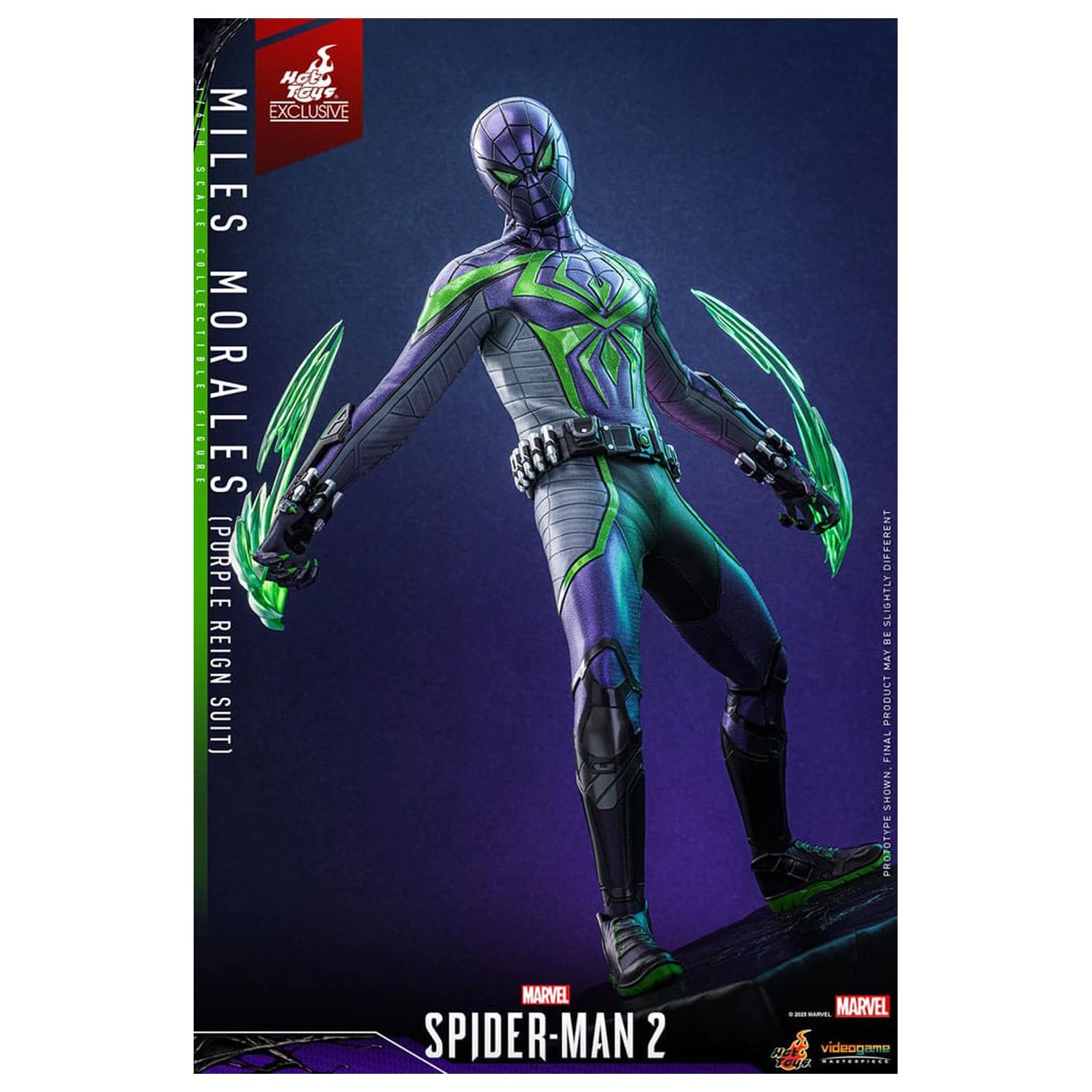 Spider-Man Video Game Masterpiece figurina de actiune 1/6 Miles Morales (Purple Reign Suit) Hot Toys Exclusive 30 cm poza produsului