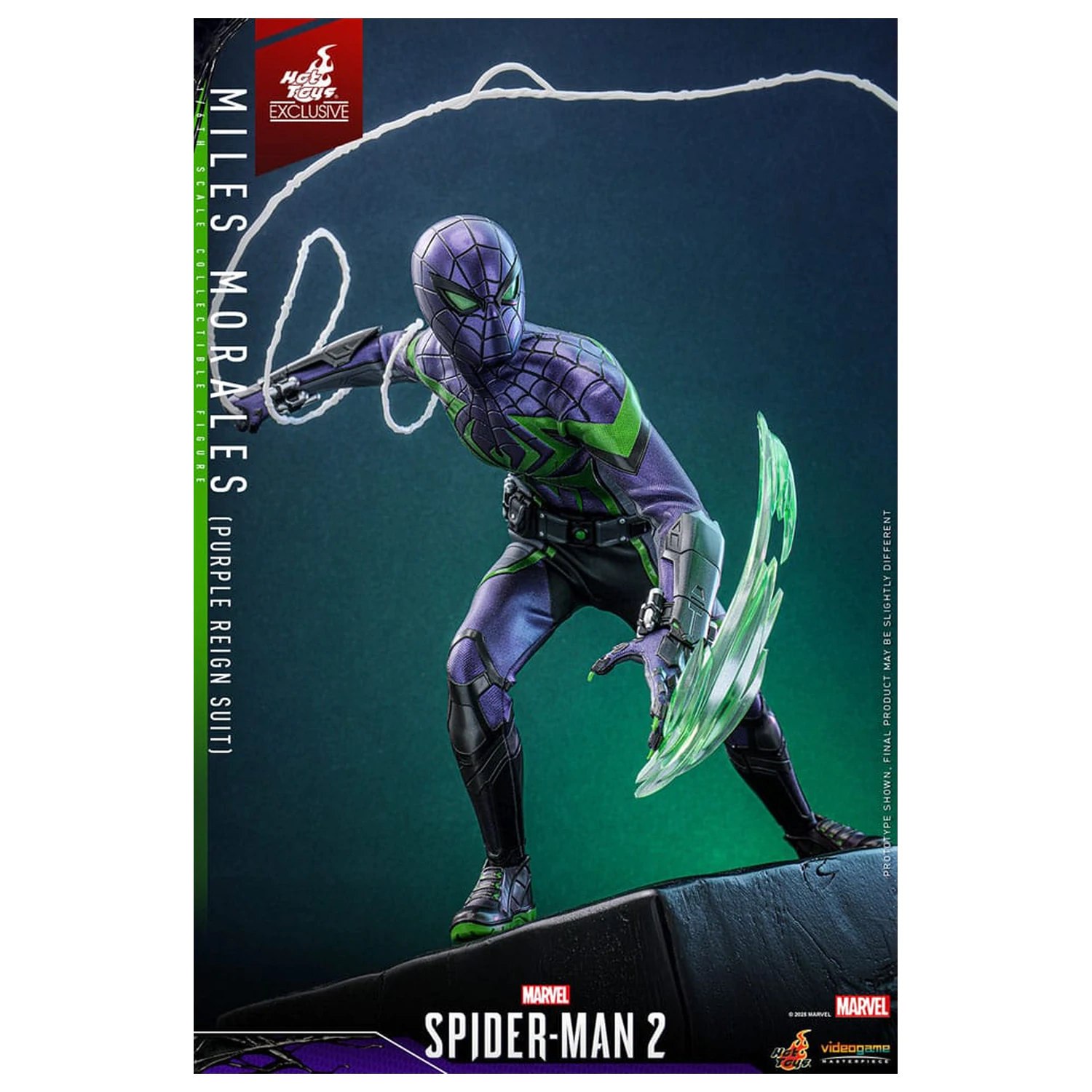 Spider-Man Video Game Masterpiece figurina de actiune 1/6 Miles Morales (Purple Reign Suit) Hot Toys Exclusive 30 cm poza produsului