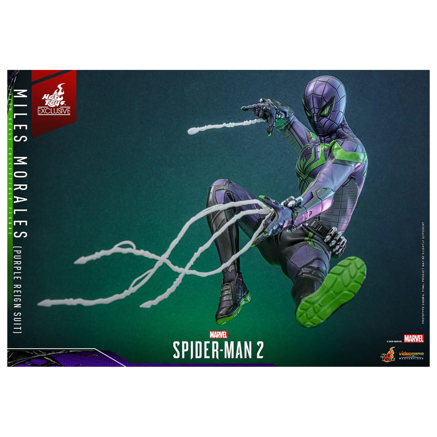 Spider-Man Video Game Masterpiece figurina de actiune 1/6 Miles Morales (Purple Reign Suit) Hot Toys Exclusive 30 cm poza produsului