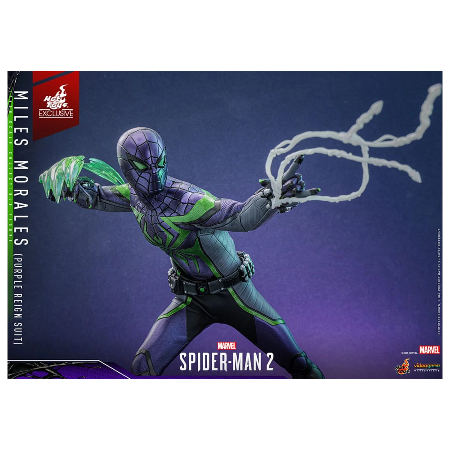Spider-Man Video Game Masterpiece figurina de actiune 1/6 Miles Morales (Purple Reign Suit) Hot Toys Exclusive 30 cm poza produsului