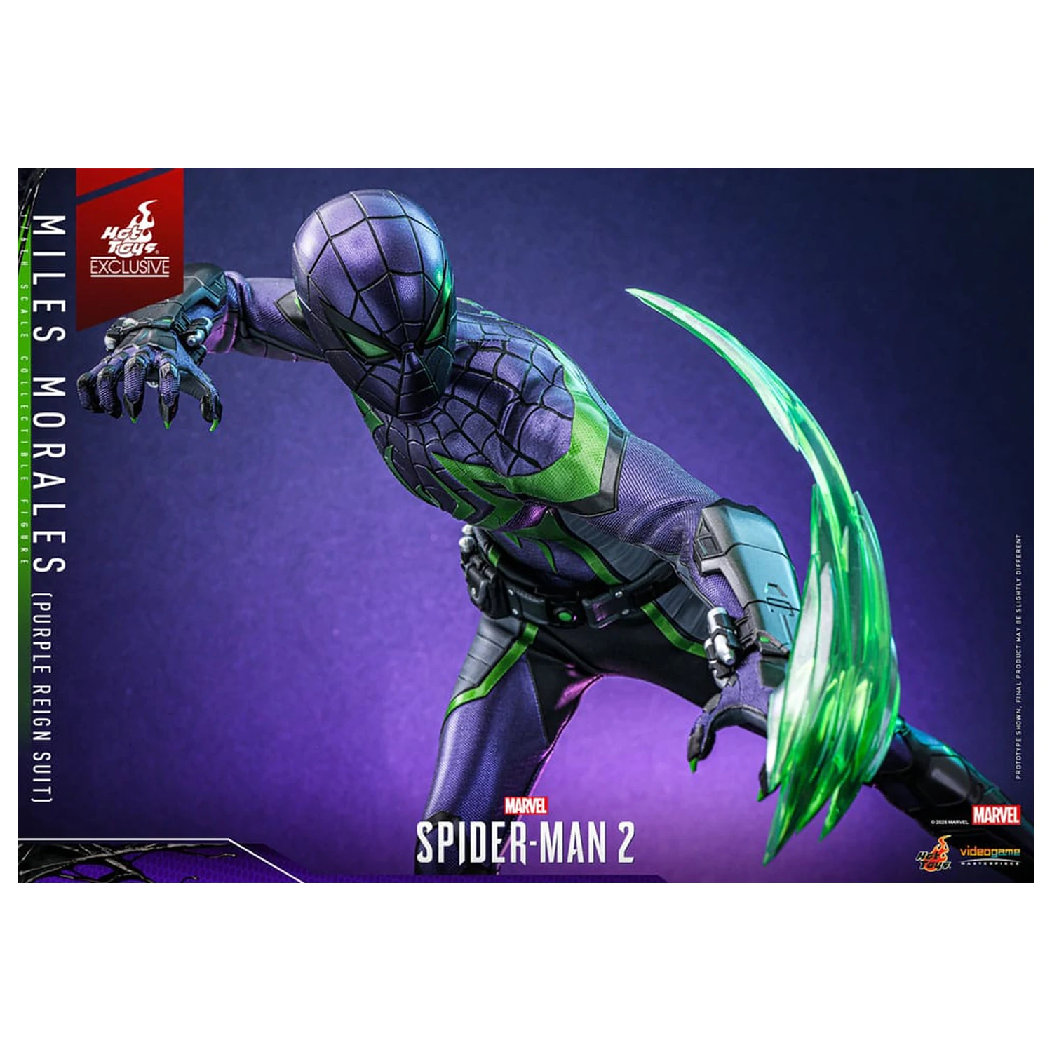 Spider-Man Video Game Masterpiece figurina de actiune 1/6 Miles Morales (Purple Reign Suit) Hot Toys Exclusive 30 cm poza produsului