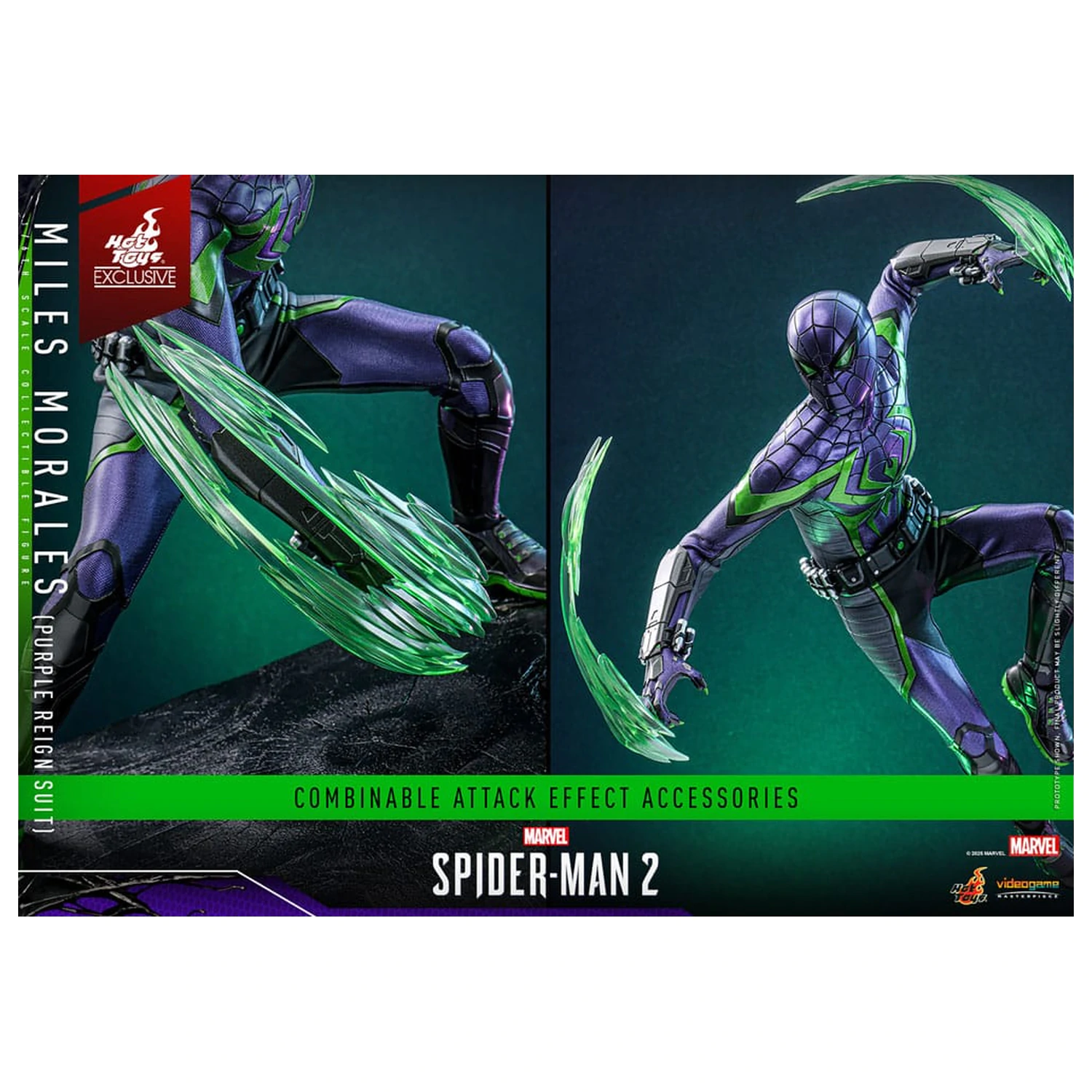 Spider-Man Video Game Masterpiece figurina de actiune 1/6 Miles Morales (Purple Reign Suit) Hot Toys Exclusive 30 cm poza produsului
