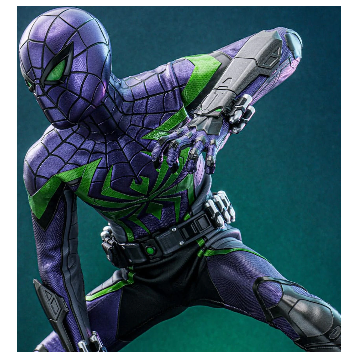 Spider-Man Video Game Masterpiece figurina de actiune 1/6 Miles Morales (Purple Reign Suit) Hot Toys Exclusive 30 cm poza produsului