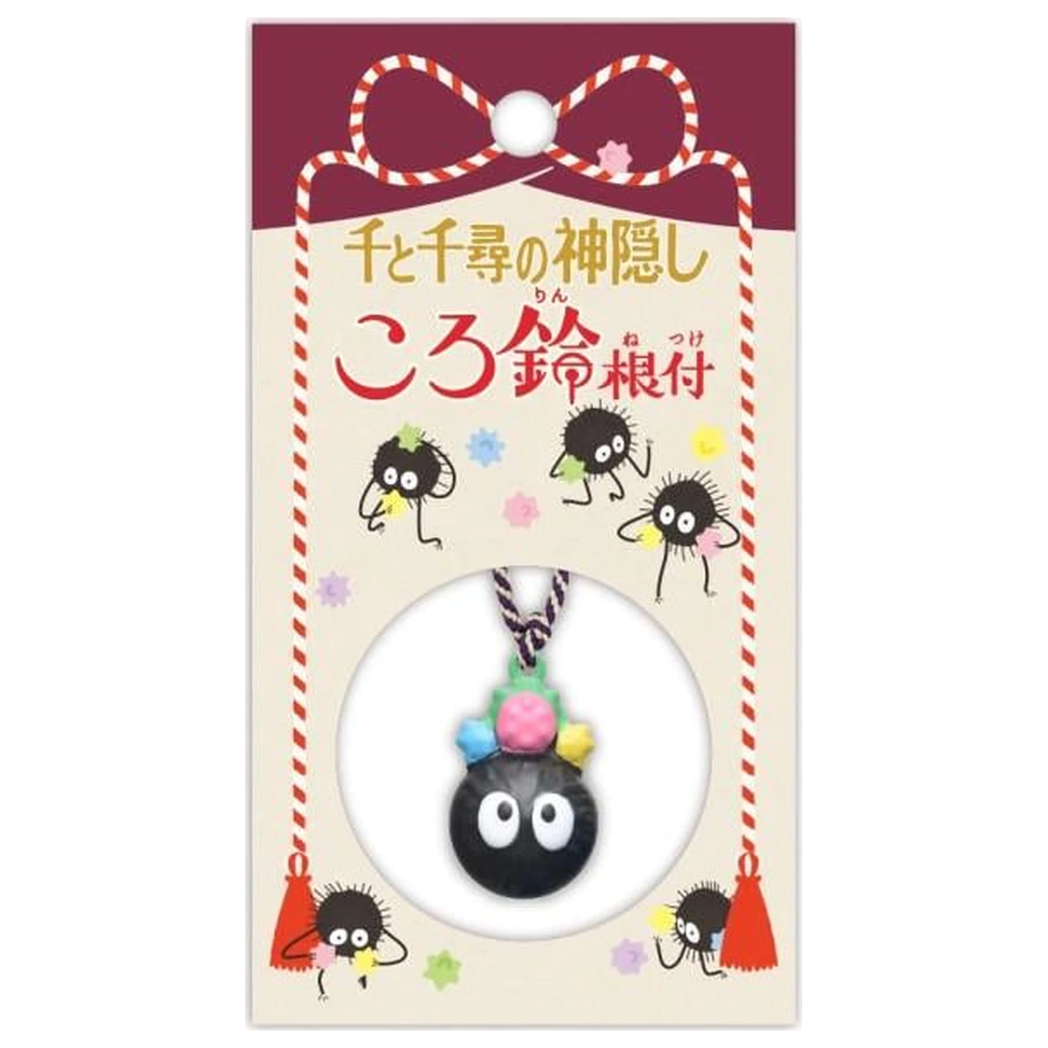 Spirited Away Noiraude Strap Bell Netsuke poza produsului