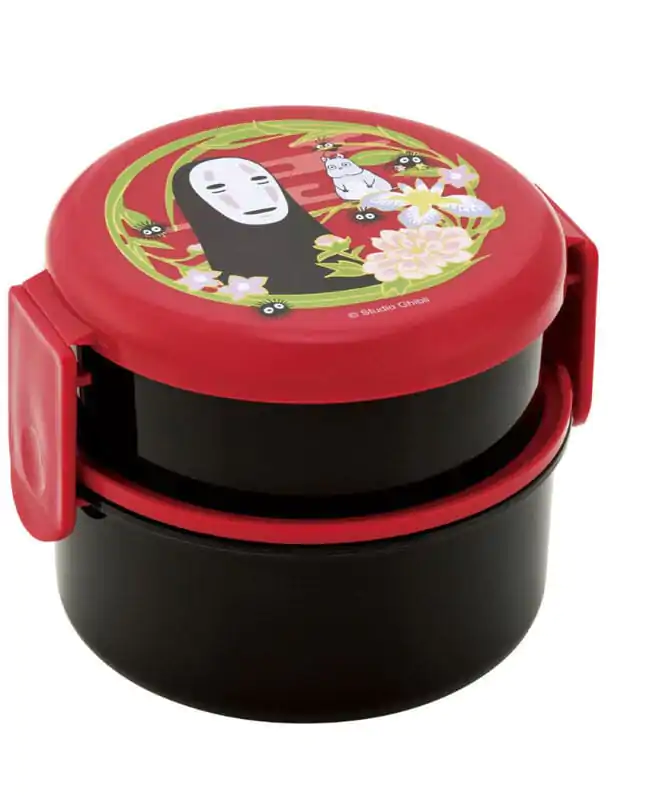 Cutie de prânz rotundă cu două straturi Spirited Away No Face Roșu Închis poza produsului