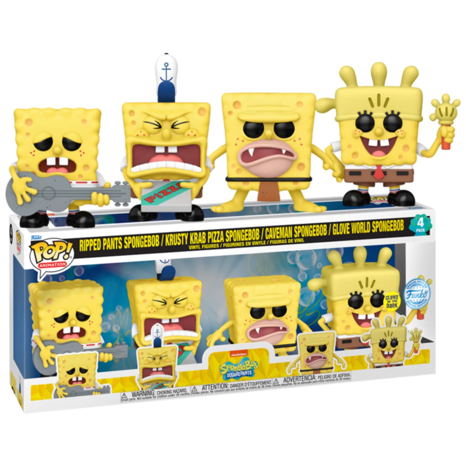 Spongebob Funko POP! Television Figurină Vinil Set de 4 (EMEA) 9 cm poza produsului