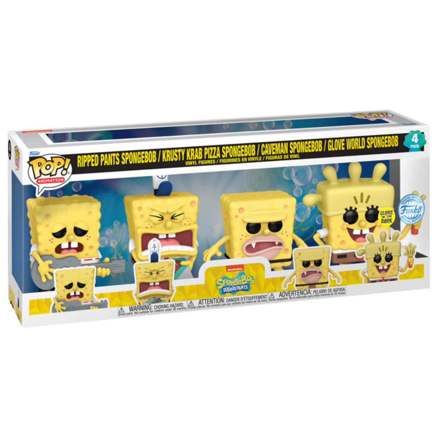 Spongebob Funko POP! Television Figurină Vinil Set de 4 (EMEA) 9 cm poza produsului