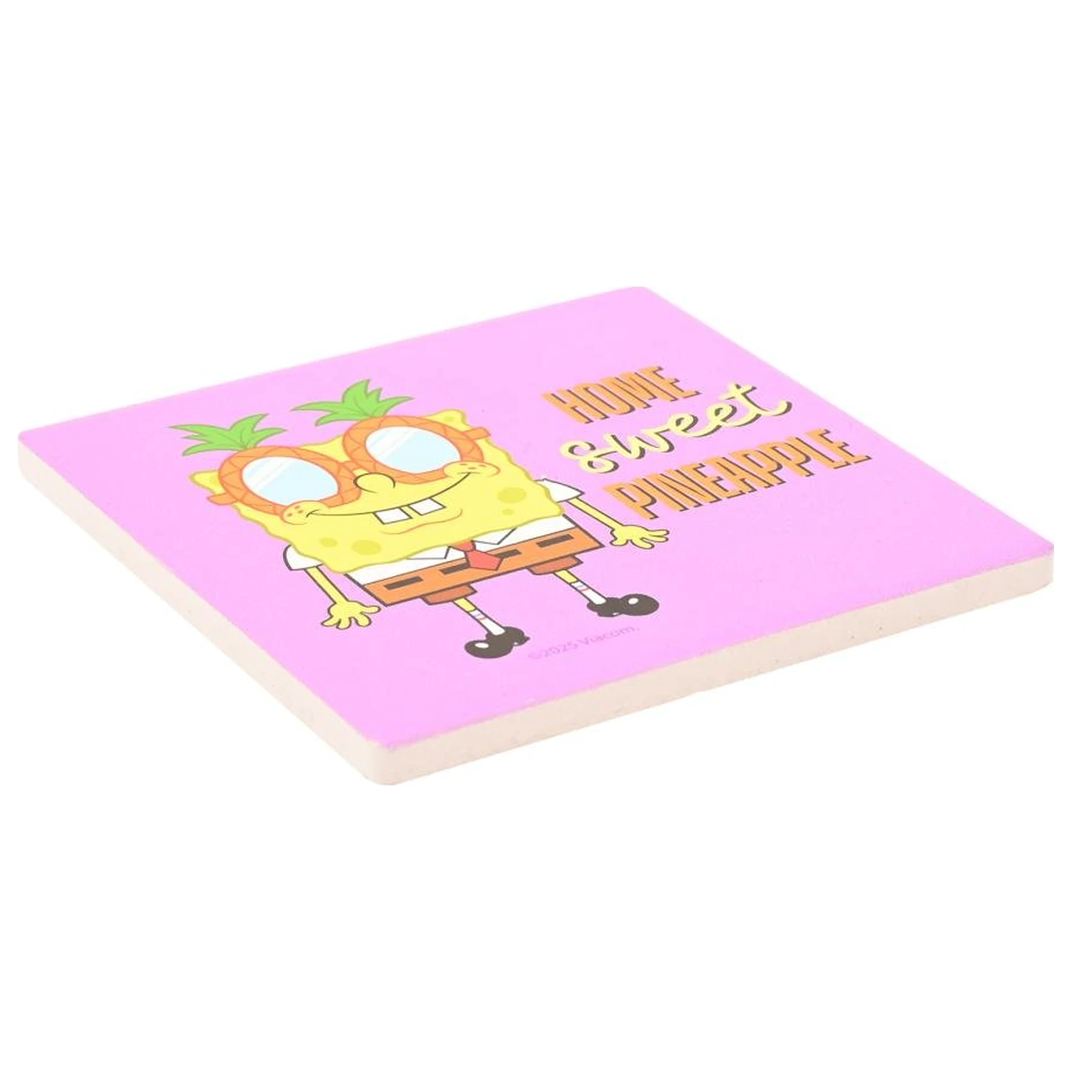 SpongeBob Home Sweet Pineapple Ceramic Square Suport pahare patrat poza produsului