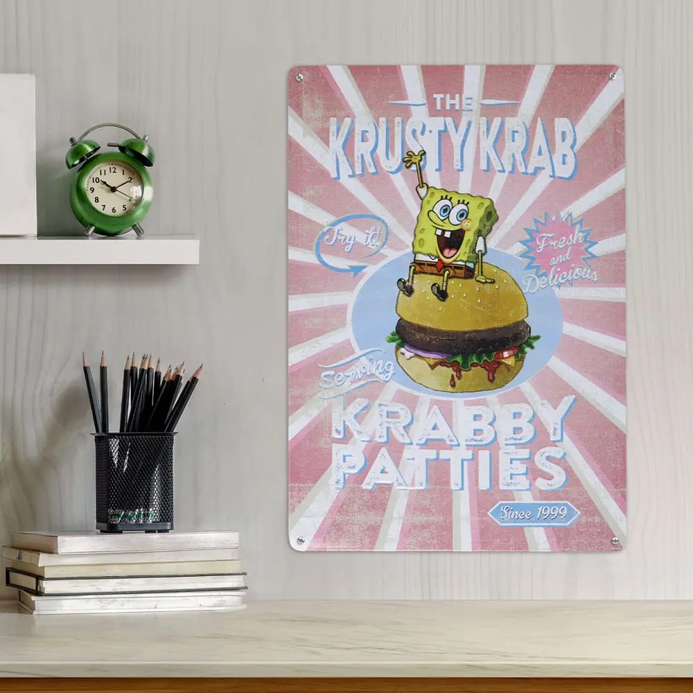 SpongeBob Tin Semn Krusty Krab poza produsului