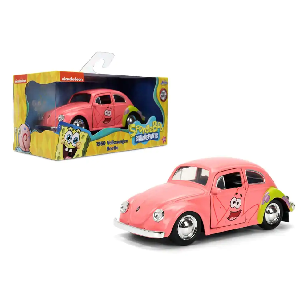 Spongebob Squarepants Model Diecast 1/32 VW Beetle 1959 Patrick poza produsului