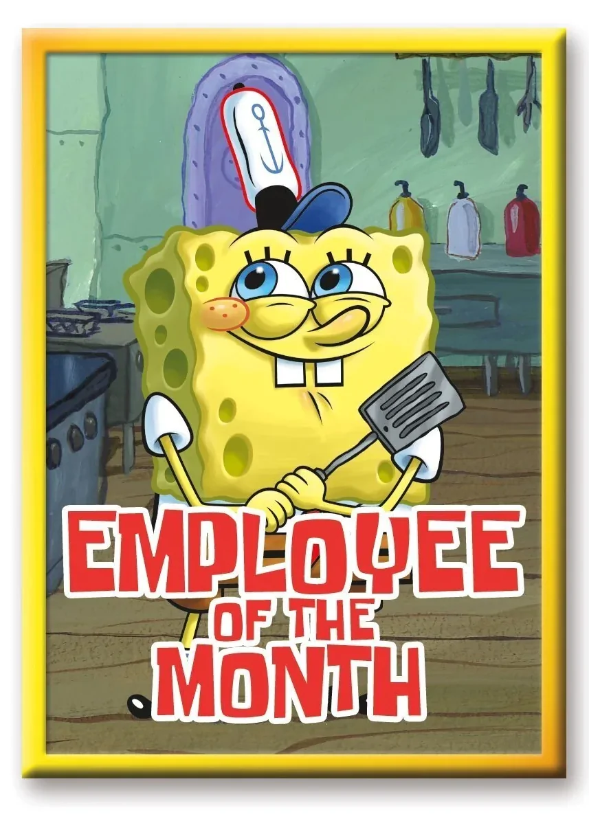 SpongeBob SquarePants Employee of the Month Magnet poza produsului