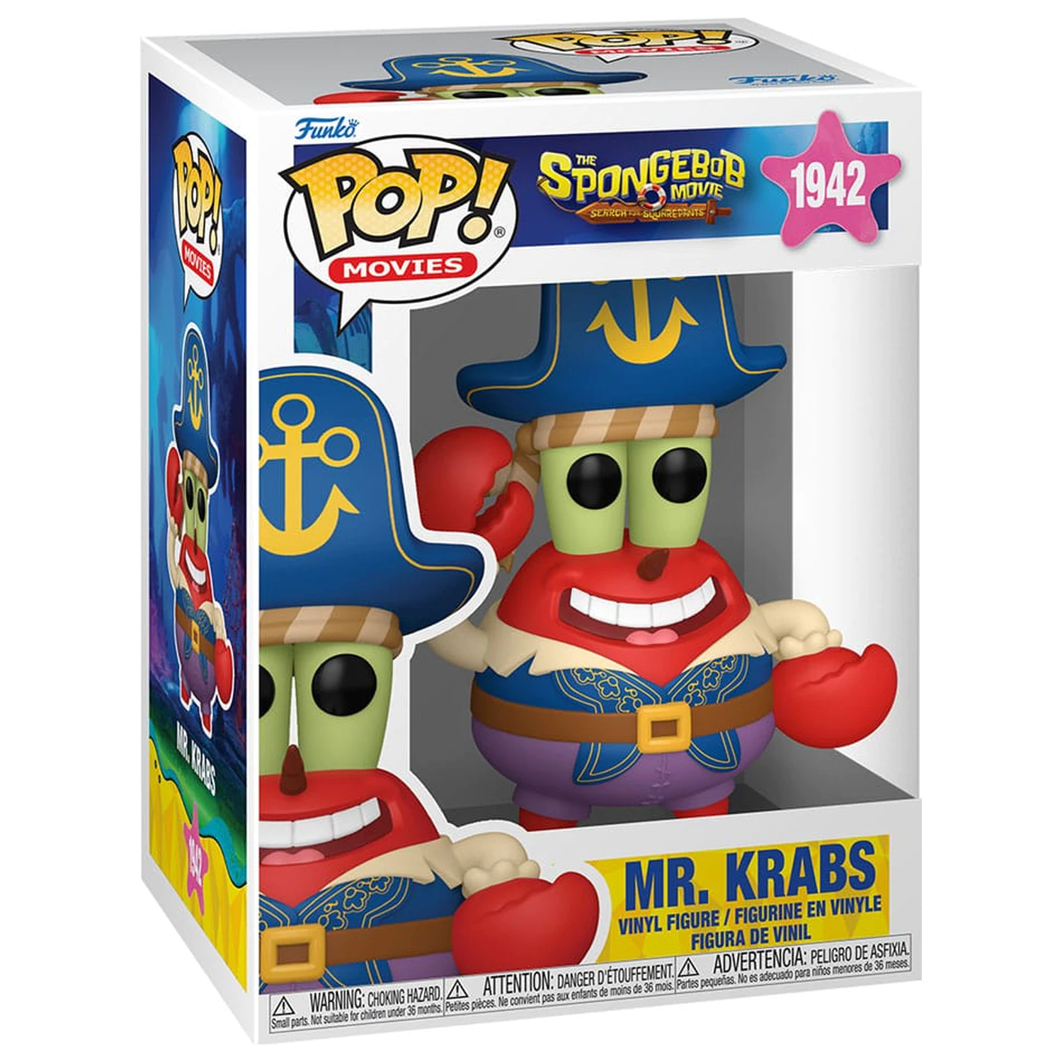 SpongeBob SquarePants Funko POP! Figura de vinil Mr. Krabs (Pirate) de 9 cm poza produsului