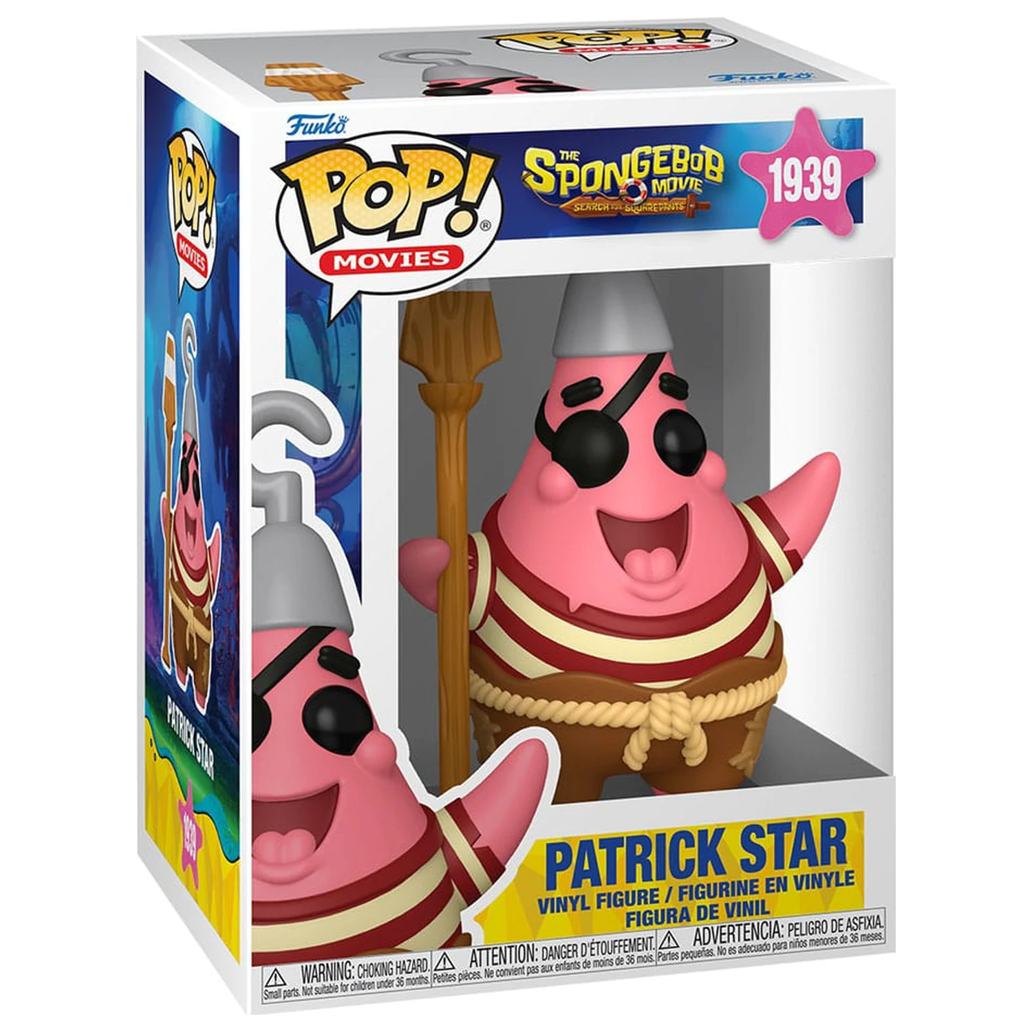 SpongeBob SquarePants Funko POP! Figura de vinil Patrick Star (Pirat) 9 cm poza produsului