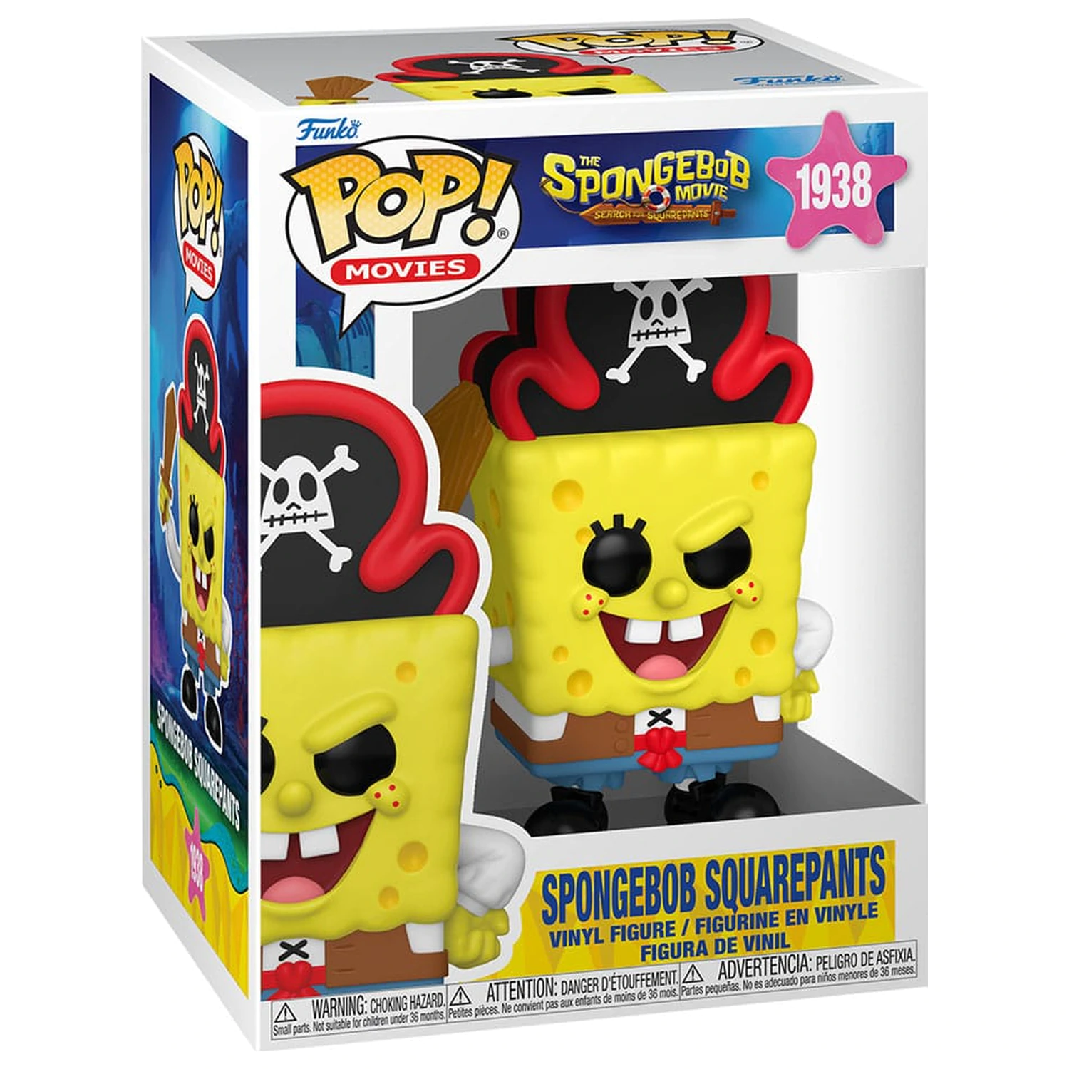 SpongeBob SquarePants Funko POP! Figura de vinil SquarePants (Pirate) 9 cm poza produsului