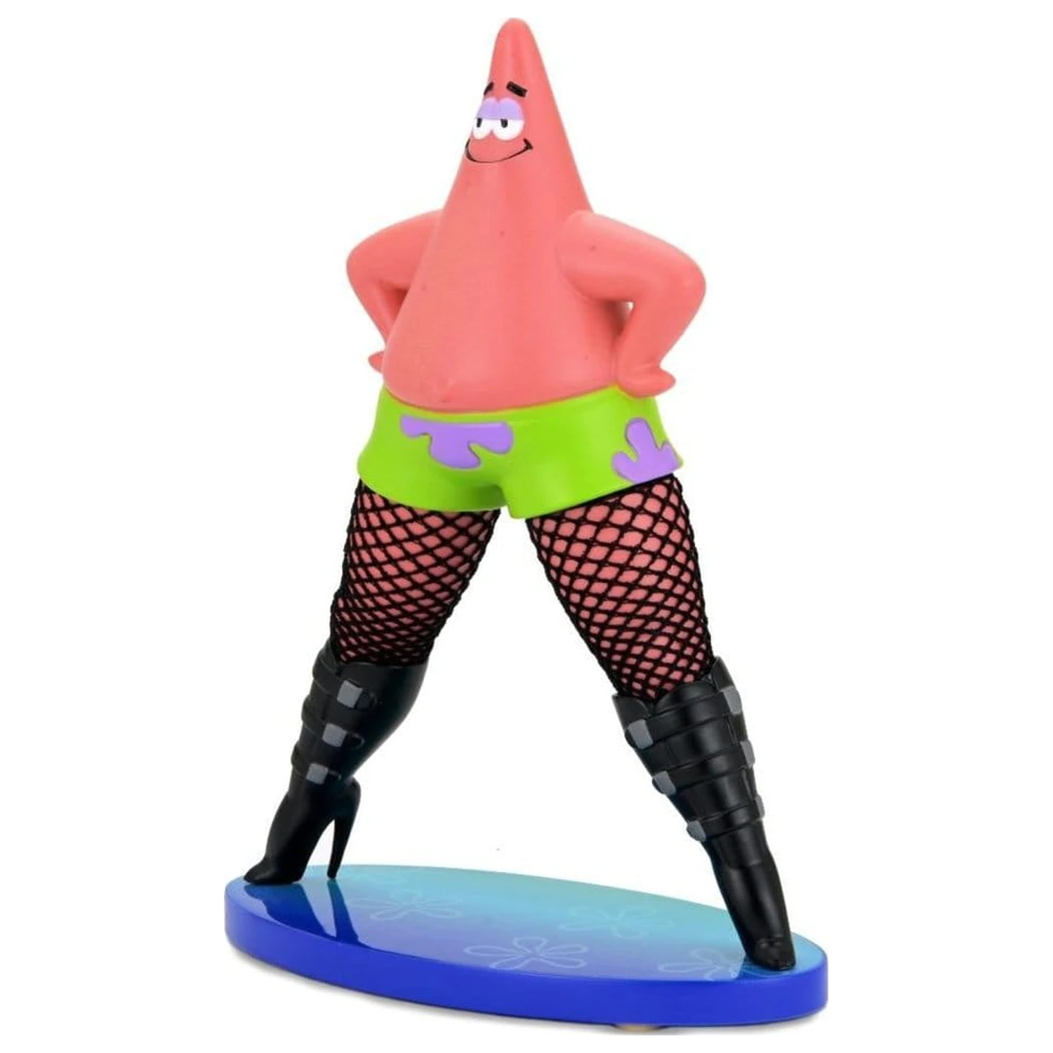 SpongeBob SquarePants Goofy Goober Rock Art Figure Patrick Star in Fishnets 15 cm poza produsului