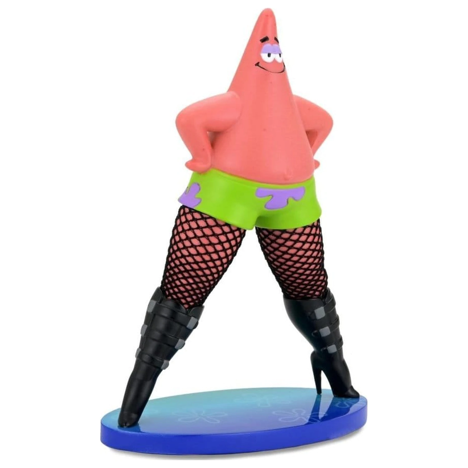 SpongeBob SquarePants Goofy Goober Rock Art Figure Patrick Star in Fishnets 15 cm poza produsului