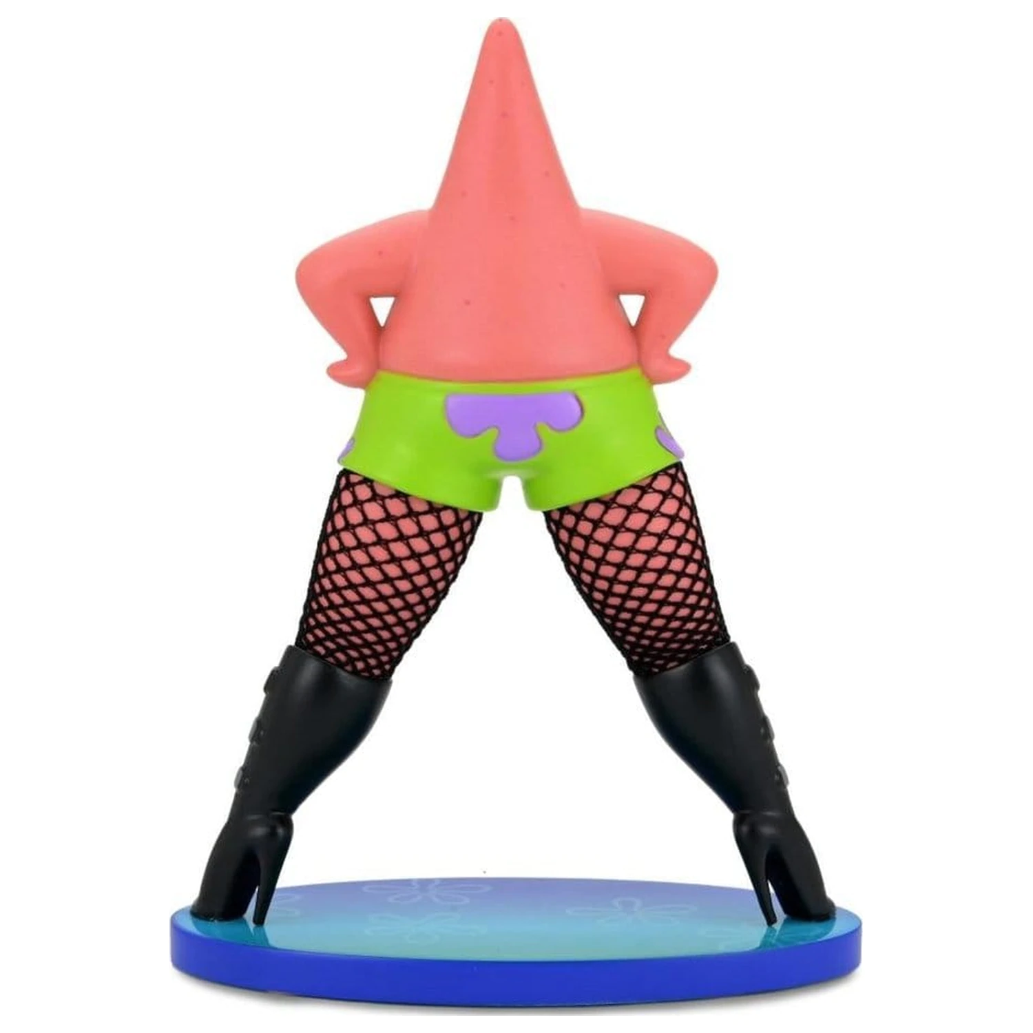 SpongeBob SquarePants Goofy Goober Rock Art Figure Patrick Star in Fishnets 15 cm poza produsului