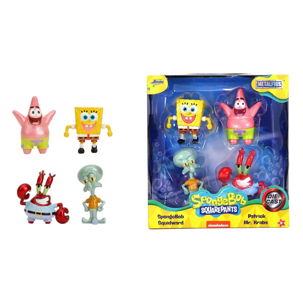 Spongebob Squarepants Nano Metalfigs Diecast Mini figurine set 4 bucăți Seria 1 4 cm poza produsului