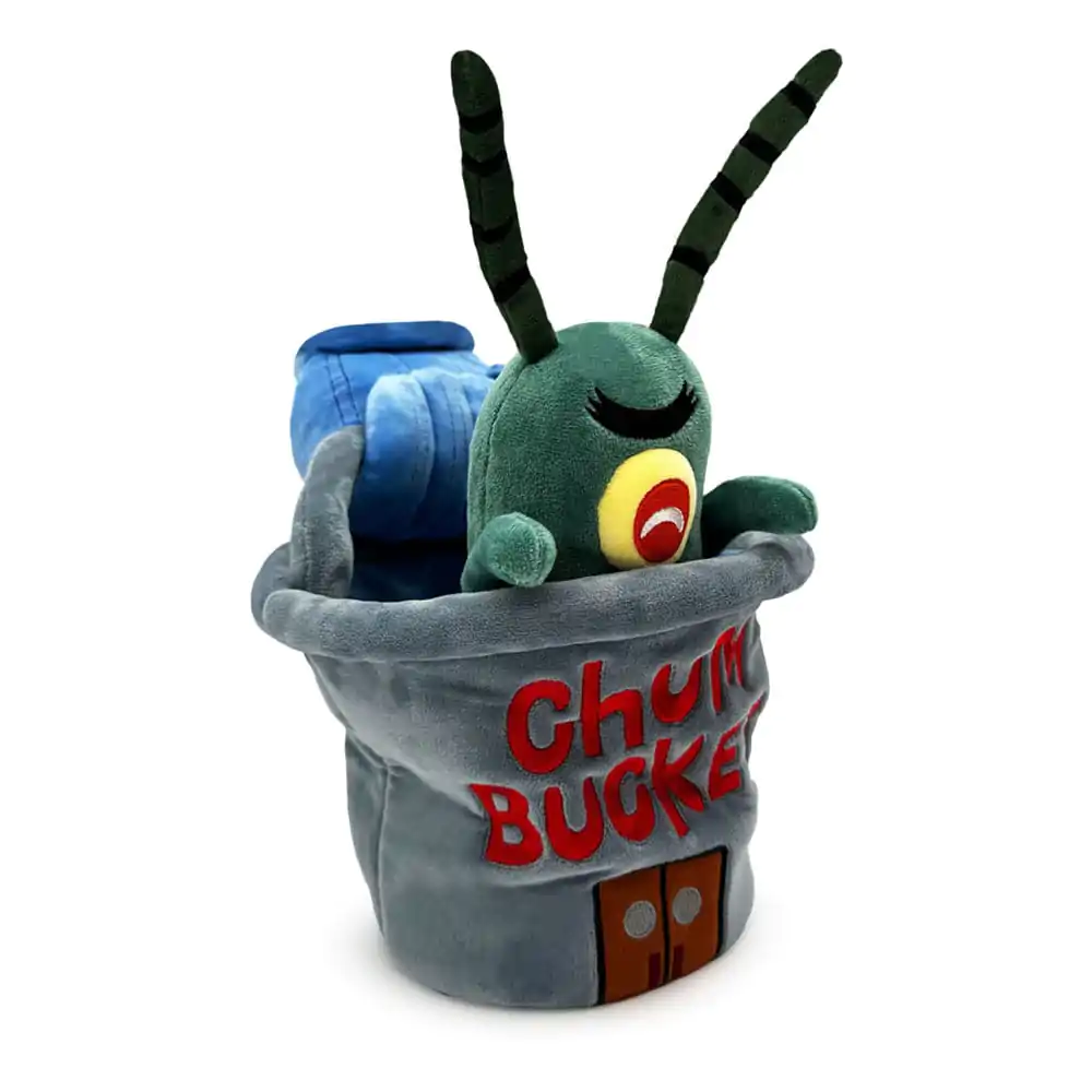 SpongeBob SquarePants Figurina de pluș Plankton Chum Bucket 22 cm poza produsului