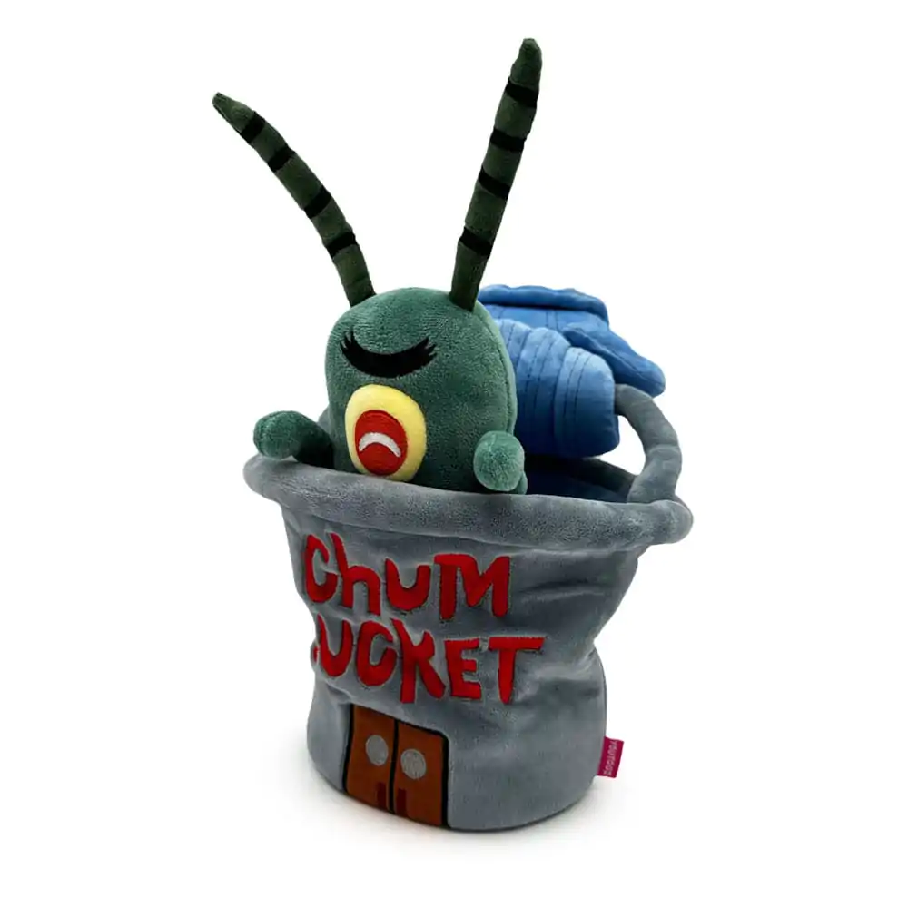 SpongeBob SquarePants Figurina de pluș Plankton Chum Bucket 22 cm poza produsului