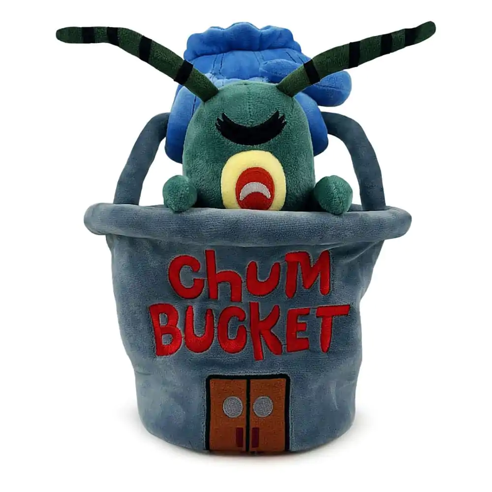 SpongeBob SquarePants Figurina de pluș Plankton Chum Bucket 22 cm poza produsului