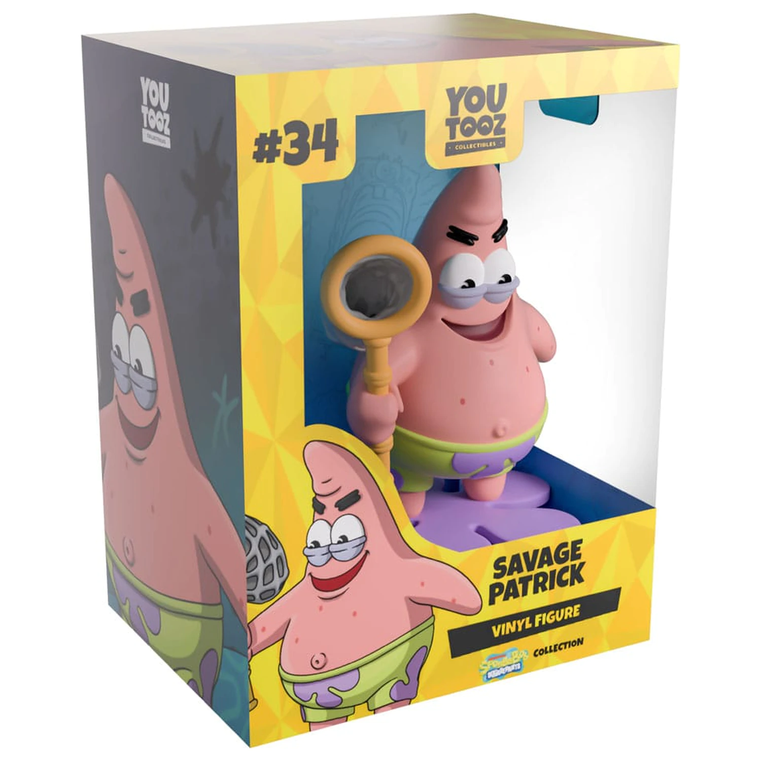 SpongeBob SquarePants Figurina de vinil Savage Patrick 11 cm poza produsului