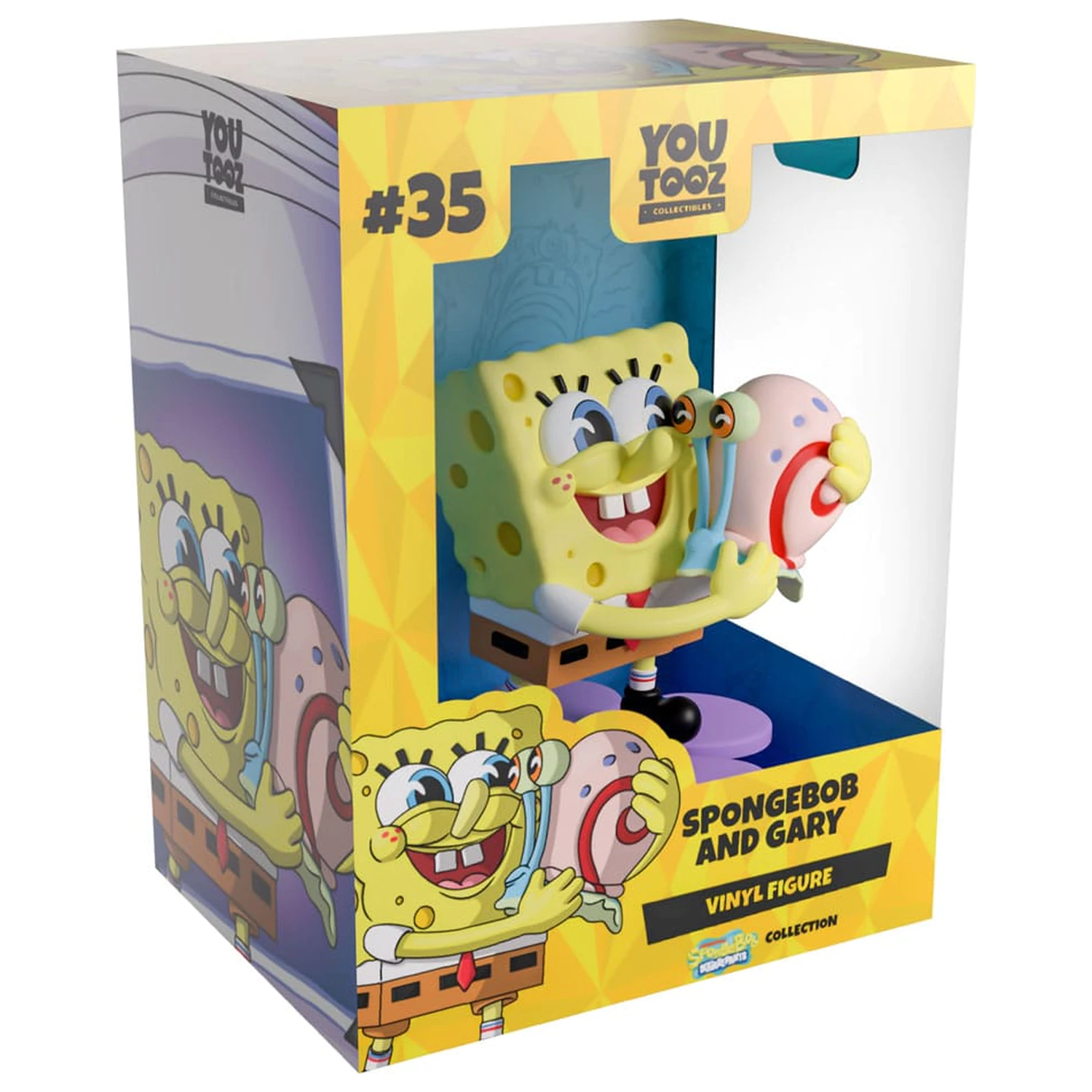 SpongeBob SquarePants Vinyl Figure Spongebob & Gary 9 cm poza produsului