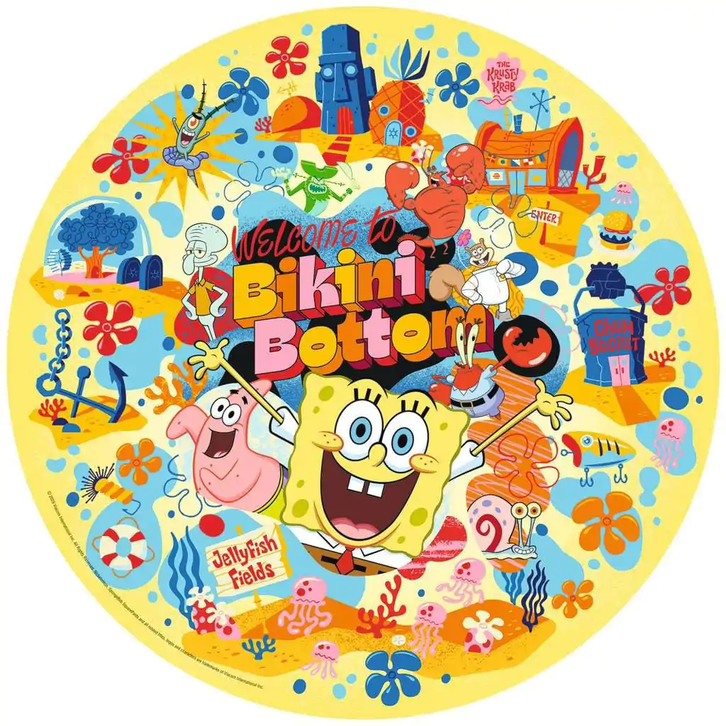 SpongeBob SquarePants Puzzle Rotund Welcome to Bikini Bottom (500 piese) poza produsului