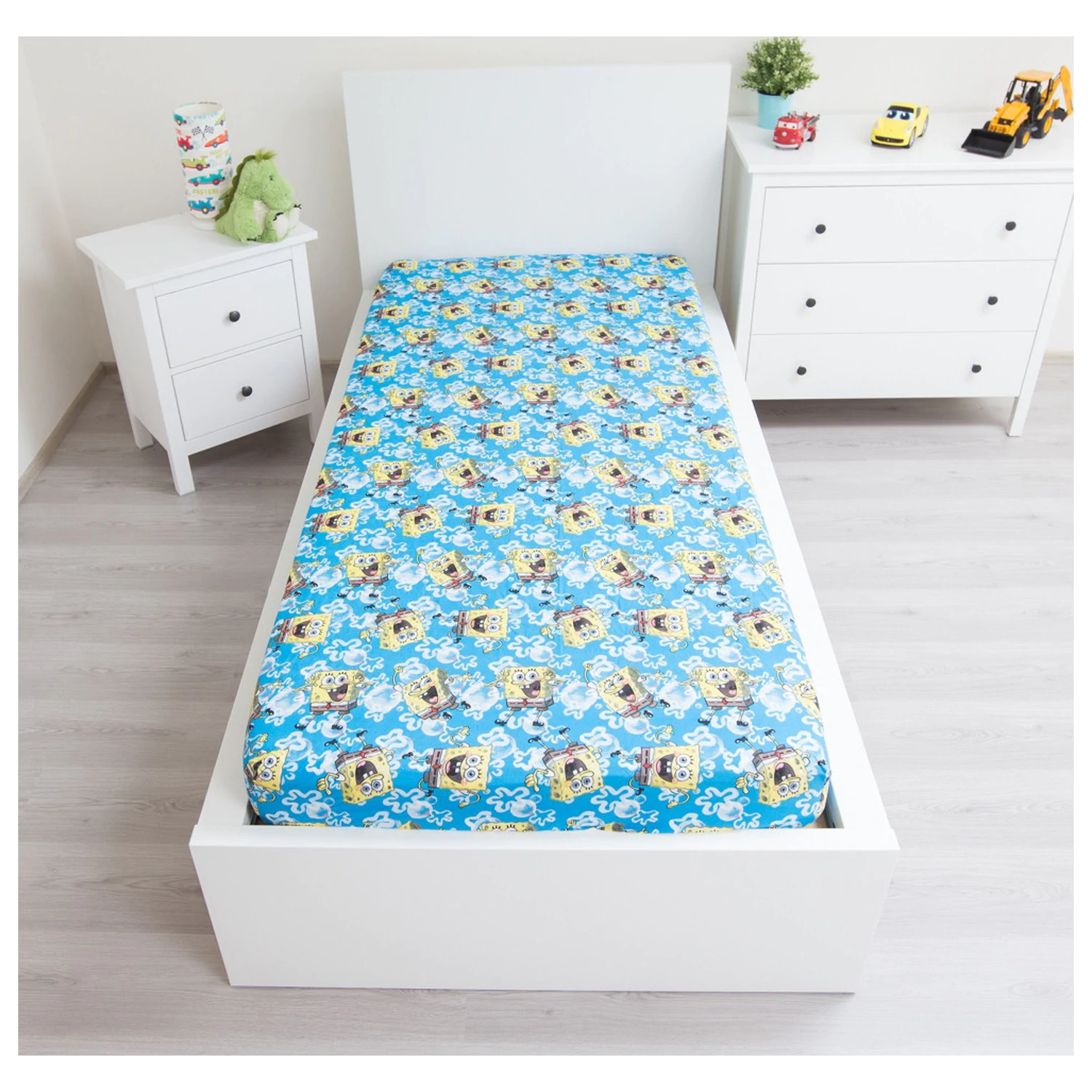 SpongeBob Blue elasticated fitted sheet poza produsului