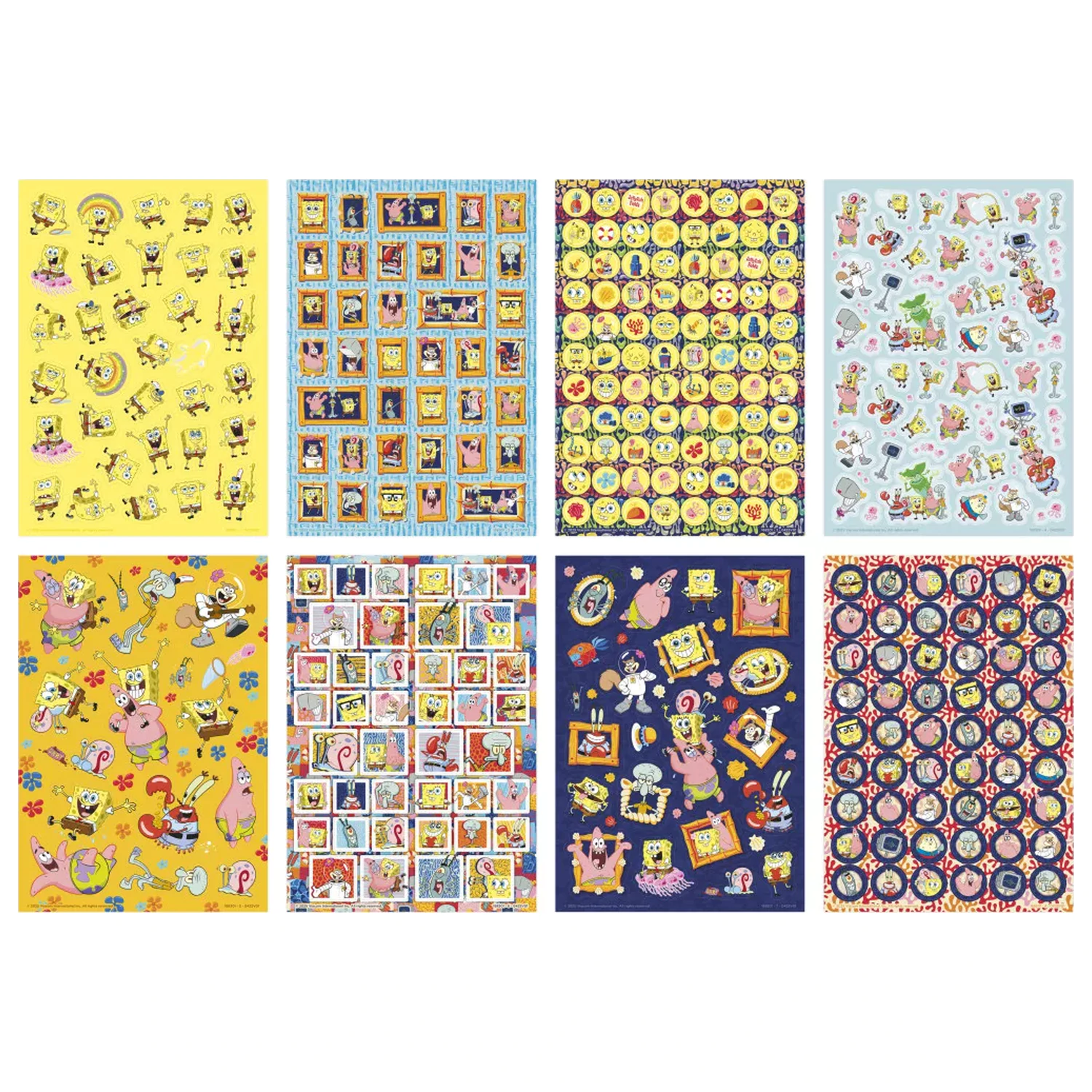 SpongeBob Smile sticker pack 8 coli poza produsului